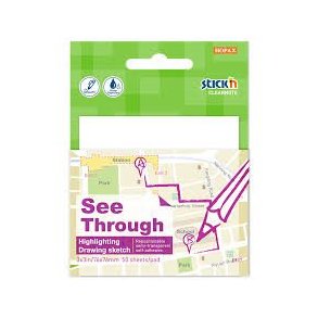 Stick'n Clearnote | Hvid |