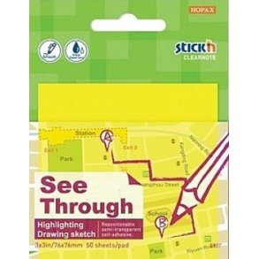 Stick'n Clearnote | Gul |