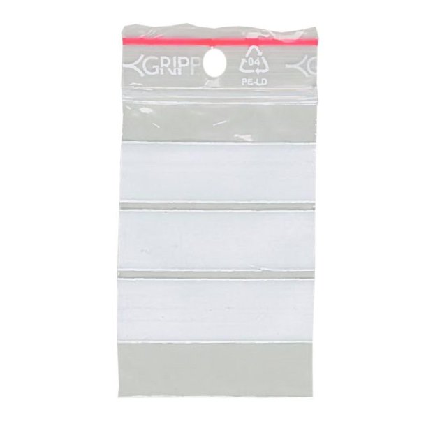 Grippie Lynl�sposer | 40x60mm | m/Skrivefelt | 100 Poser |