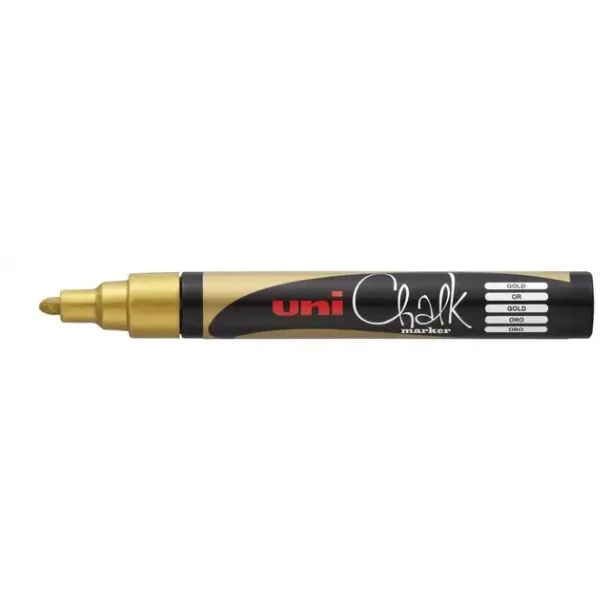 Uni Chalk Marker | 5M | Guld |