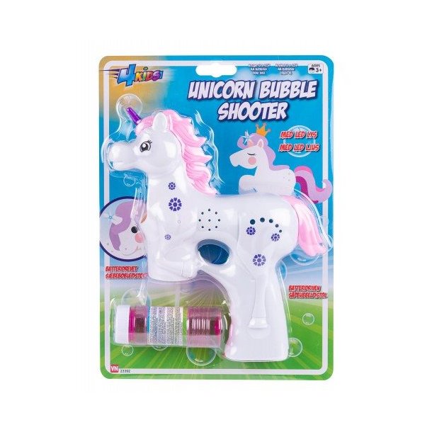 Enhjrning Sbeboblepistol med Lys