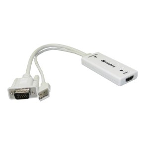 VGA+Audio to HDMI Converter, White
