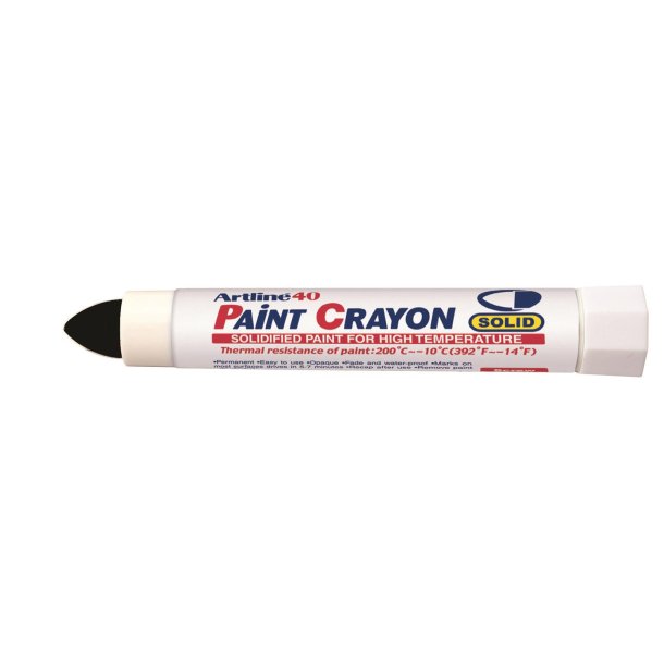 Paint Crayon High temp Artline 40 sort