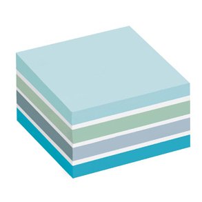 Post-it Notes 76x76 kubusblok pastelbl