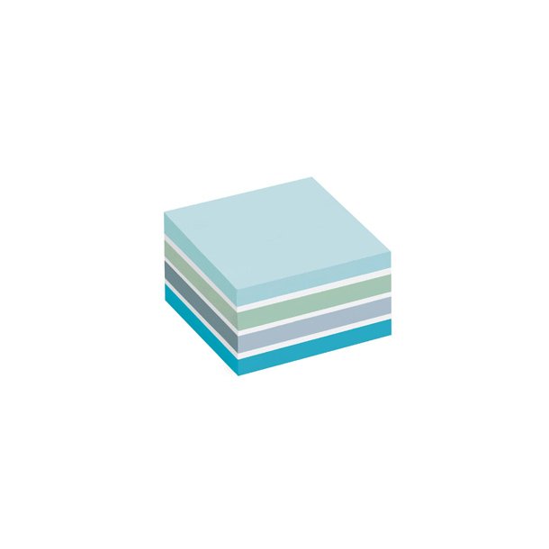 Post-it Notes 76x76 kubusblok pastelbl�