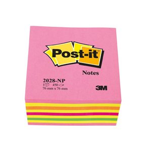 Post-it Notes 76x76 kubusblok Lollipop pink