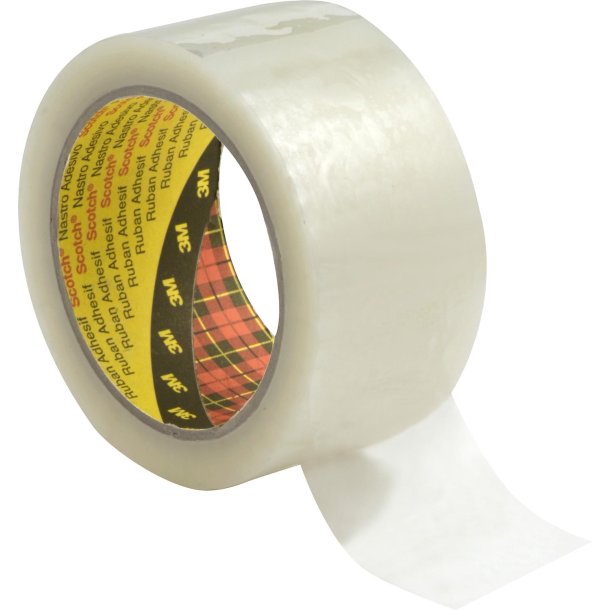 Emballagetape 371 38mmx66m klar