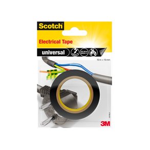 Elektriker tape 15mmx10m sort