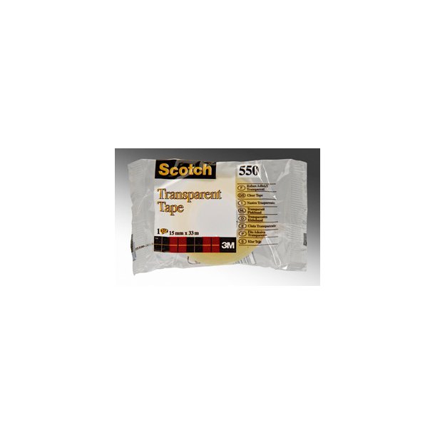 Tape Scotch 550 15mmx66m klar