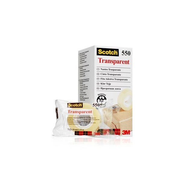 Tape Scotch 550 19mmx33m klar