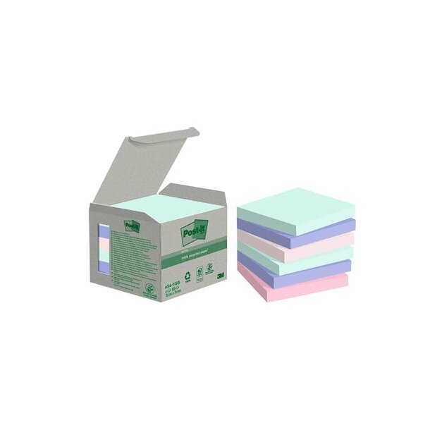 Post-it Recycled mix colors 76x76 100sh (6)