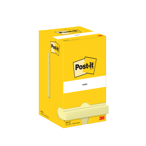 Post-it Notes 76x76 gul (12)