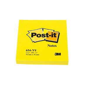 Post-it Notes 76x76 neon gul