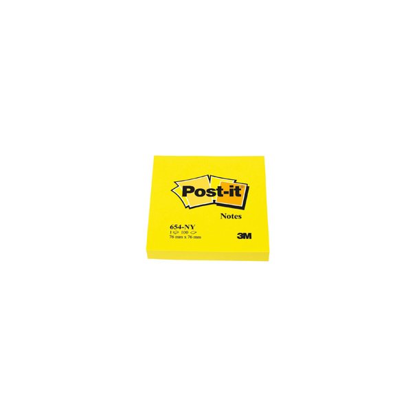 Post-it Notes 76x76 neon gul