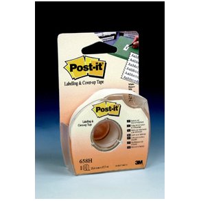 Post-it korrektionstape m/dispenser 25mmx17m hvid