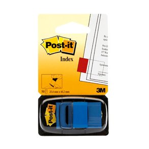 Post-it Indexfaner 25,4x43,2 bl�