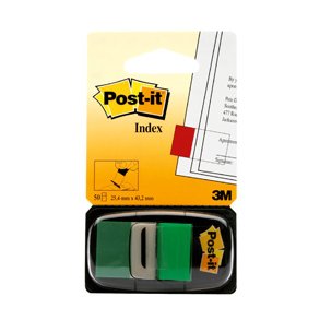 Post-it Indexfaner 25,4x43,2 gr�n