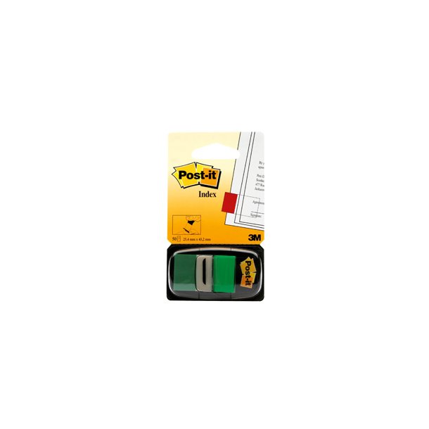 Post-it Indexfaner 25,4x43,2 gr�n