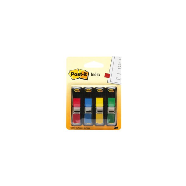 Post-it Indexfaner 11,9x43,1 ass. farver (4)