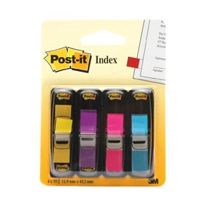 Post-it Indexfaner 11,9x43,1 ass. neon (4)