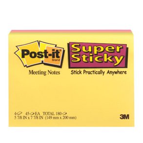 Post-it SS-Notes 149x200 Meeting ass. farver (4)