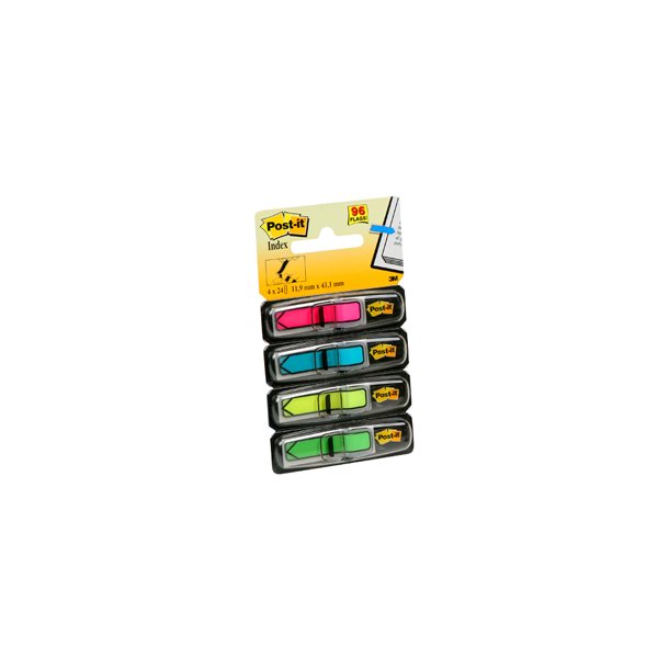 Post-it Indexfaner 11,9x43,1 "pil" ass. neon (4)