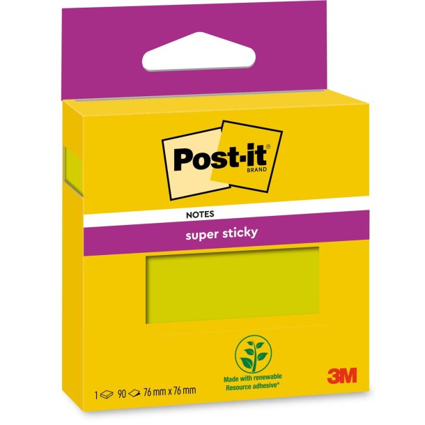 Post-it SS green 76x76 90sh