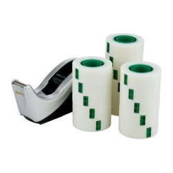 Borddisp. C60 +16rl tape 19mmx33m silver