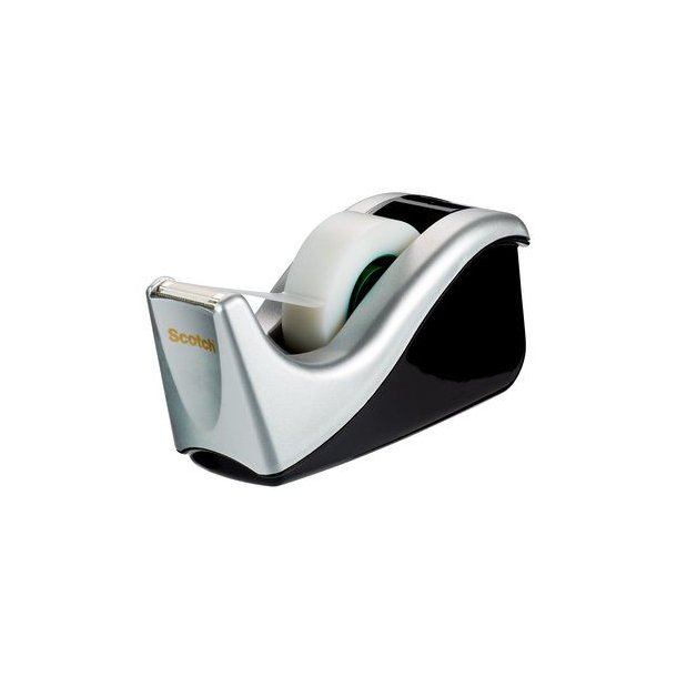 Borddisp. C60 +16rl tape 19mmx33m silver