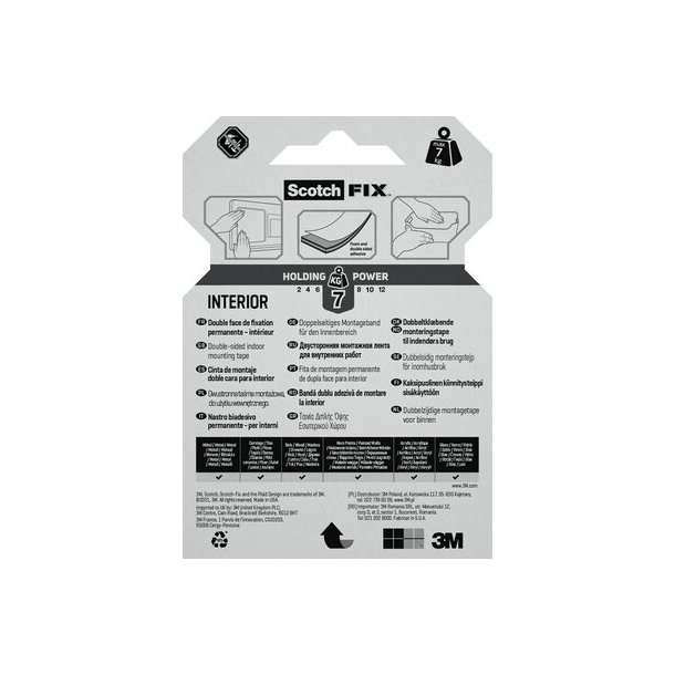 Scotch-Fix mont. tape 19mm x 1,5m inde