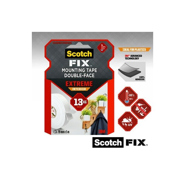 Scotch-Fix Extreme mont. tape 19mm x 5m inde