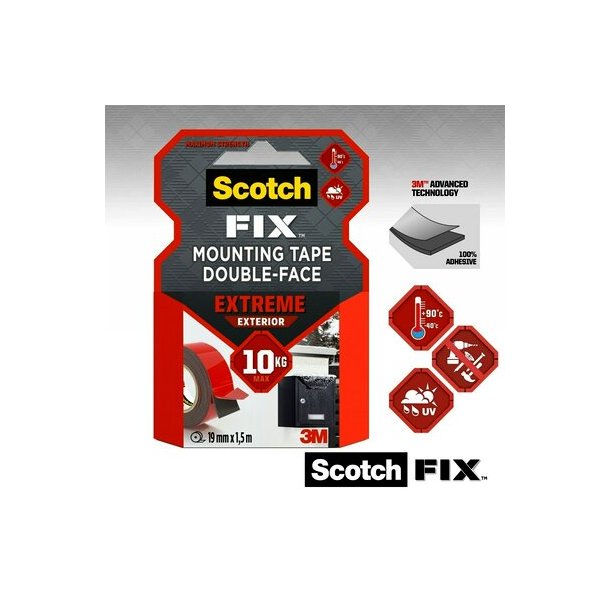Scotch-Fix Extreme mont. tape 19mm x 5m ude