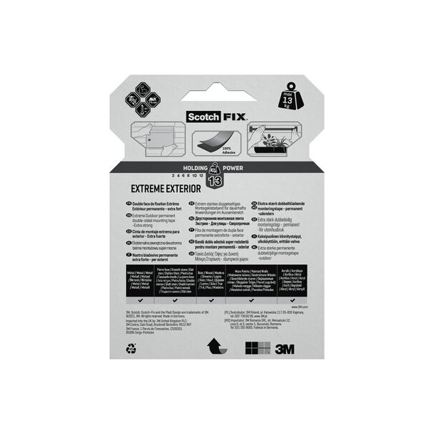 Scotch-Fix Extreme mont. tape 19mm x 5m ude