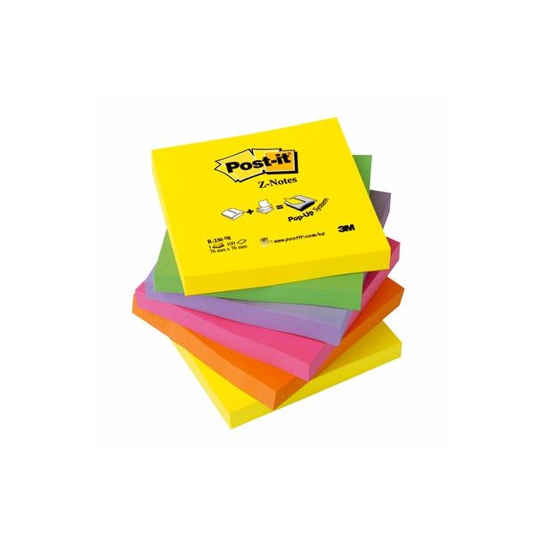 Post-it Z-Notes 76x76 neon rainbow(6)