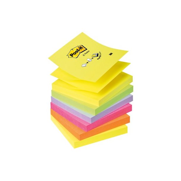 Post-it Z-Notes 76x76 neon rainbow(6)