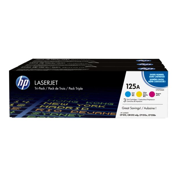 Color LaserJet 125A c/y/m tri-pack