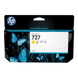 HP 727 Yellow ink cartridge, 130 ml.