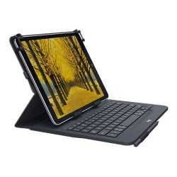 10'' Universal Folio w/Keyboard, Black (Nordic)