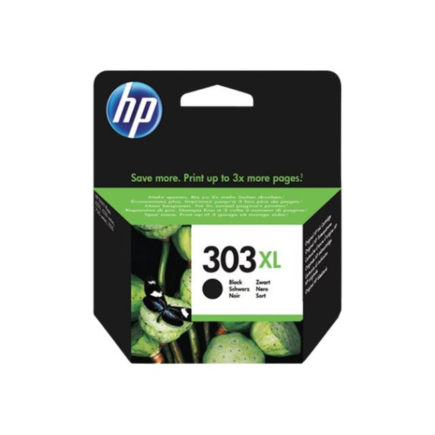HP 303 XL black ink cartridge, blistered