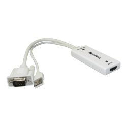VGA+Audio to HDMI Converter, White