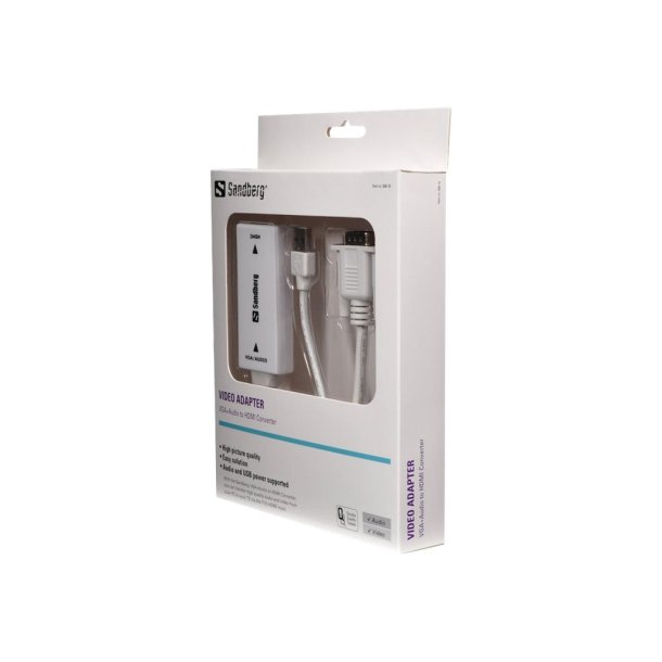 VGA+Audio to HDMI Converter, White