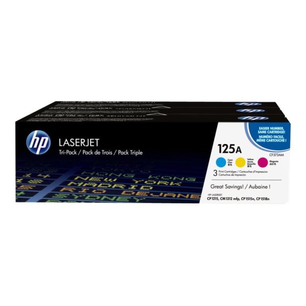 Color LaserJet 125A c/y/m tri-pack