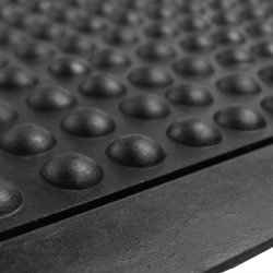 Doortex anti-fatigue gummi m�tte 61x91 cm sort