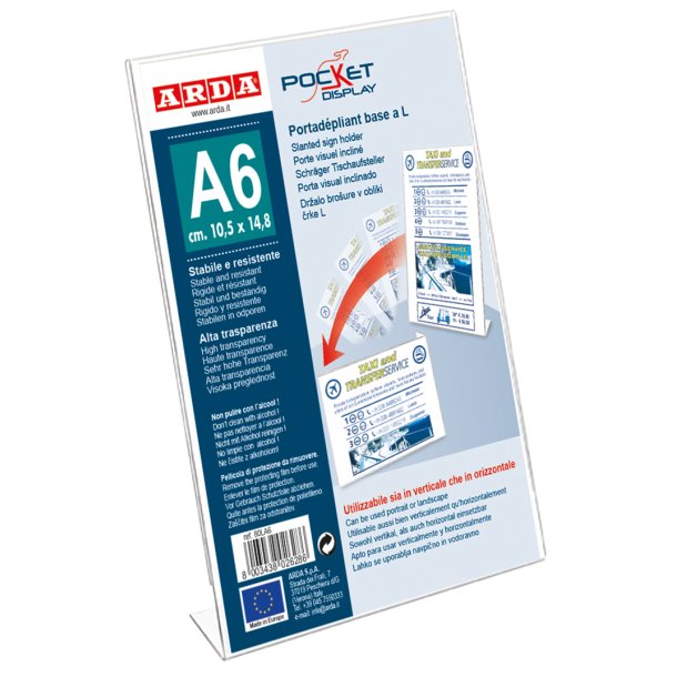 Skilteholder A6 L-fod