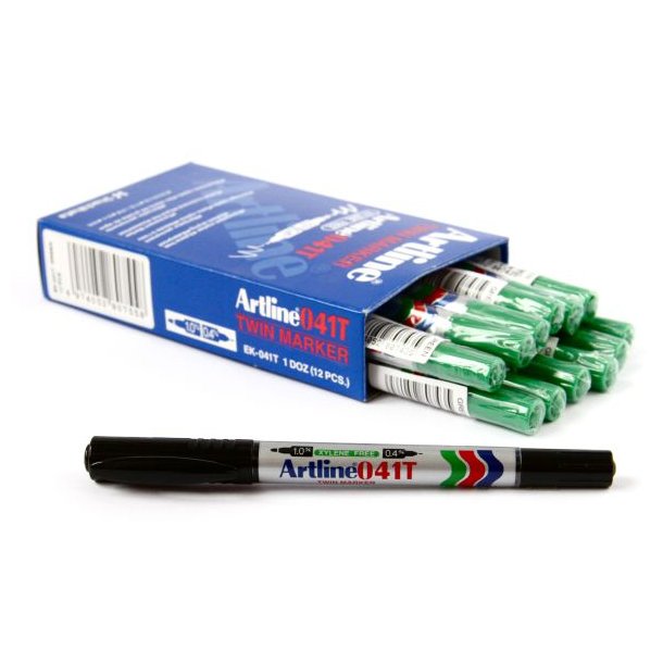 Marker Artline 041T 2-i-1 gr�n