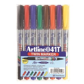 Marker Artline 041T 2-i-1 8-st