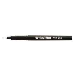 Fineliner Artline 200 Fine 0.4 sort