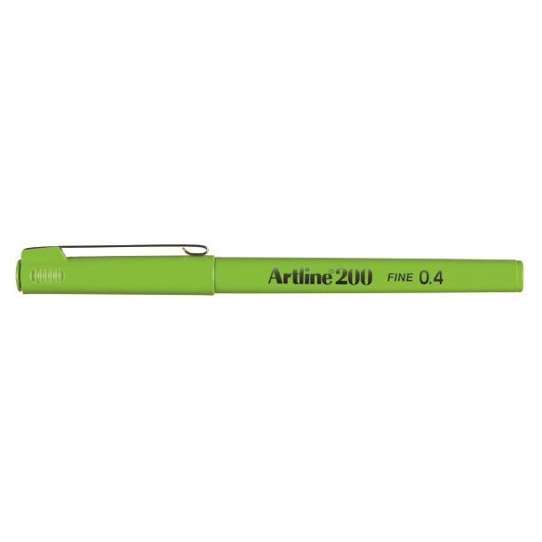 Fineliner Artline 200 Fine 0.4 limegr�n