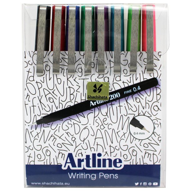 Fineliner Artline 200 Fine 0.4 8-s�t