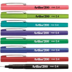 Fineliner Artline 200 Fine 0.4 8-s�t